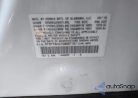 2016 Honda Pilot Ex z USA, uszkodzony, nr VIN 5FNYF6H37GB007767